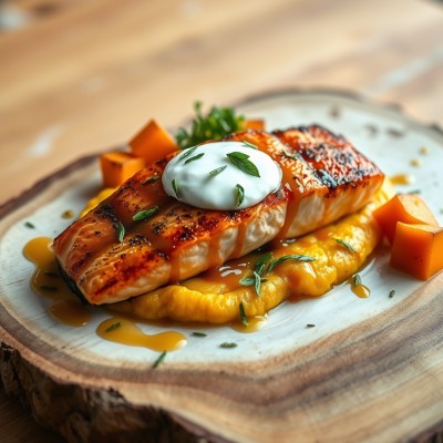 Saumon rôti à la butternut
