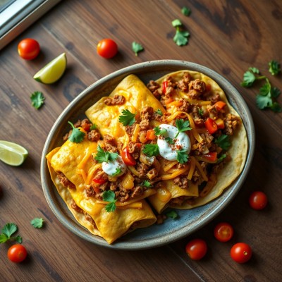 Enchiladas bœuf-poivron