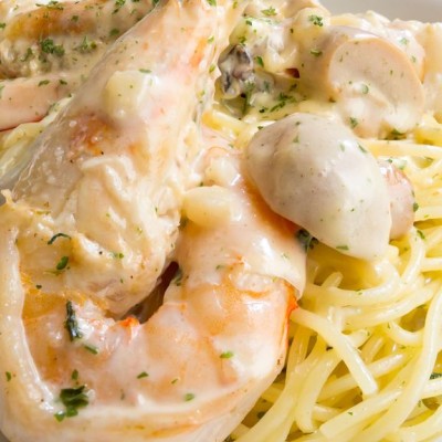 Blanquette de crevettes à la crème