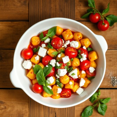 Gnocchi aux tomates et feta