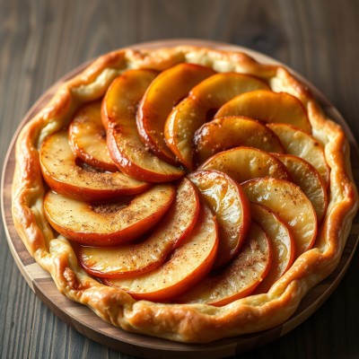 Tarte aux pommes caramélisées