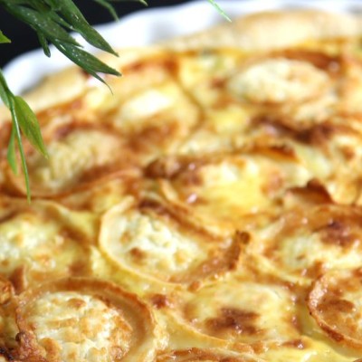 Quiche poireaux lardons chèvre