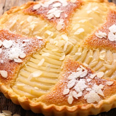 Tarte amandine aux poires