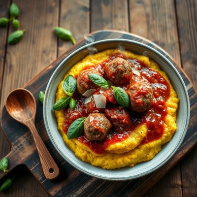 Polpettes à la polenta