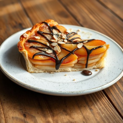 Tarte poire chocolat amande