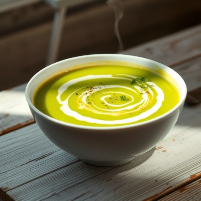 Velouté de courgettes au Kiri