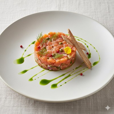 Tartare de Saumon à l'Aneth