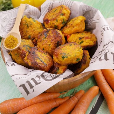 Croquettes de carottes et curry