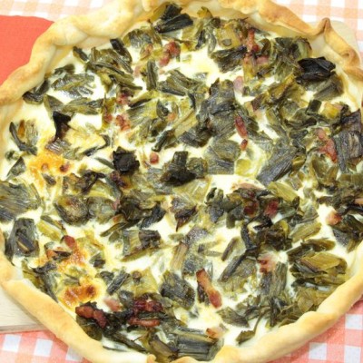 Tarte chèvre-poireaux