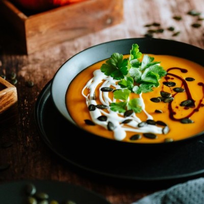 Velouté de potimarron et pommes de terre