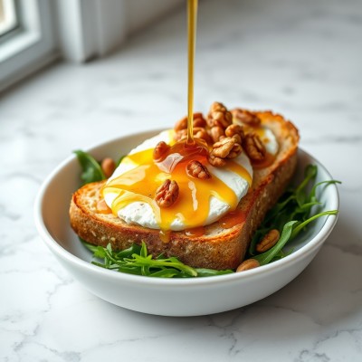 Toasts chèvre miel et noix