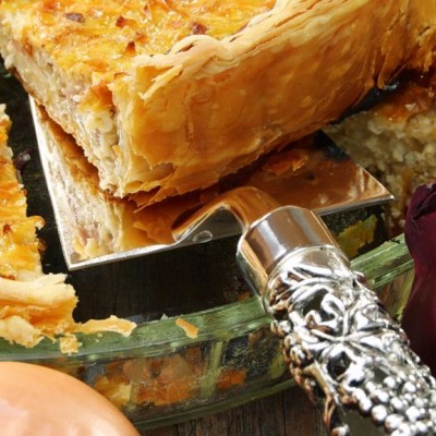Quiche oignon lardons