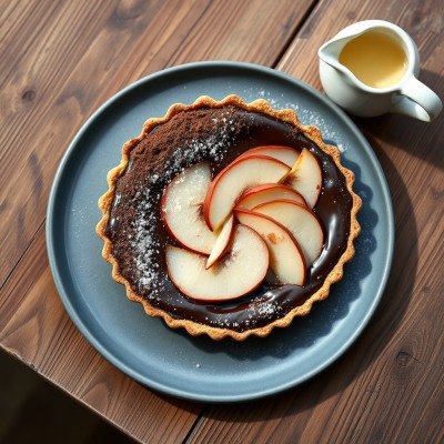 Tarte chocolat-poires
