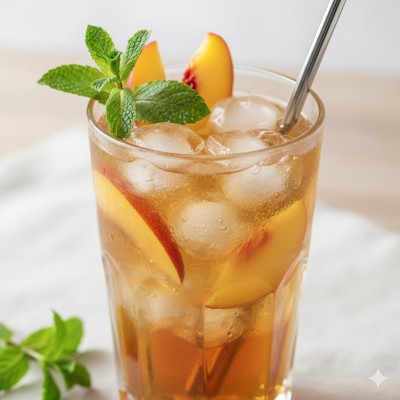 Iced Tea Pêche et Menthe