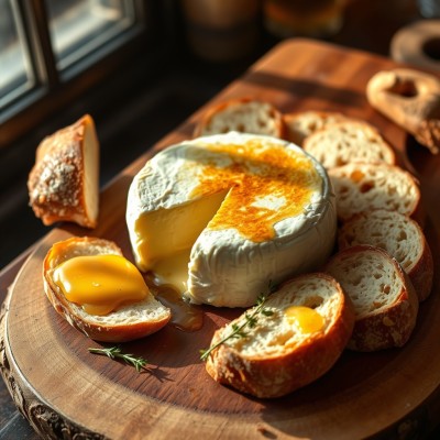 Camembert fondu au pain