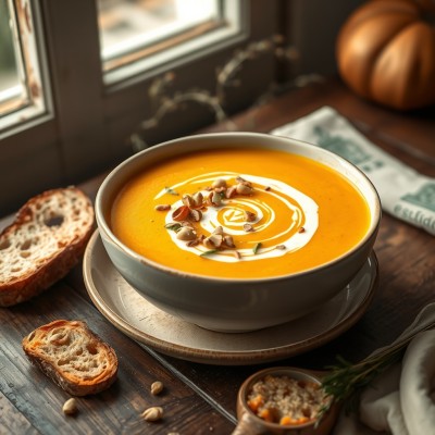 Soupe veloutée butternut coco