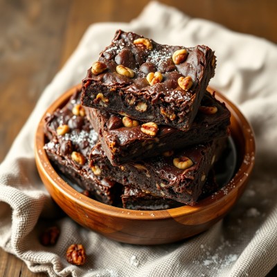 Brownies croquants aux noix