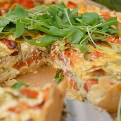 Quiche aux légumes et thon