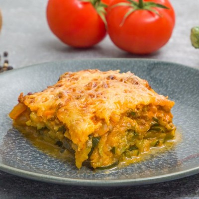 Gratin de courgettes et viande