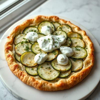 Tarte aux courgettes et chèvre
