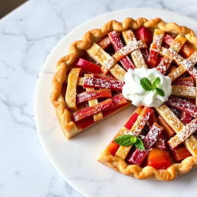 Tarte express à la rhubarbe