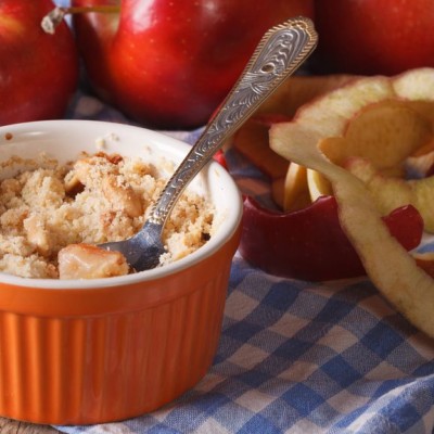 Crumble pomme-cannelle