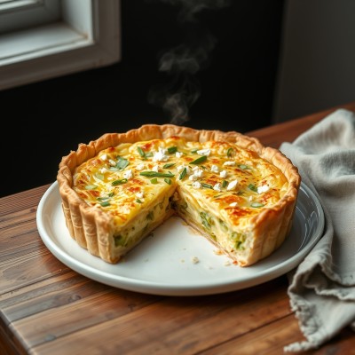 Quiche poireaux-feta