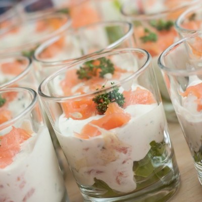 Verres kiwi-saumon