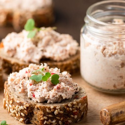 Rillettes de thon et basilic