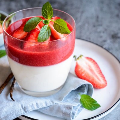 Crème vanillée à la gélatine