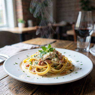 Pâtes à la Carbonara Italienne