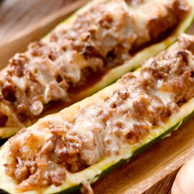 Courgettes farcies à la viande