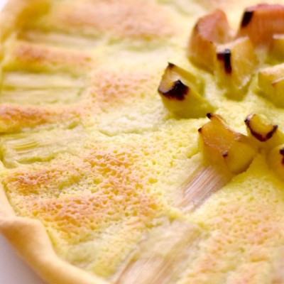 Tarte express à la rhubarbe