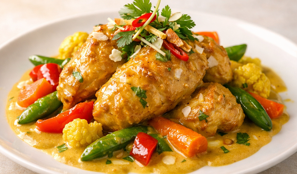 Poulet au Curry et Coco