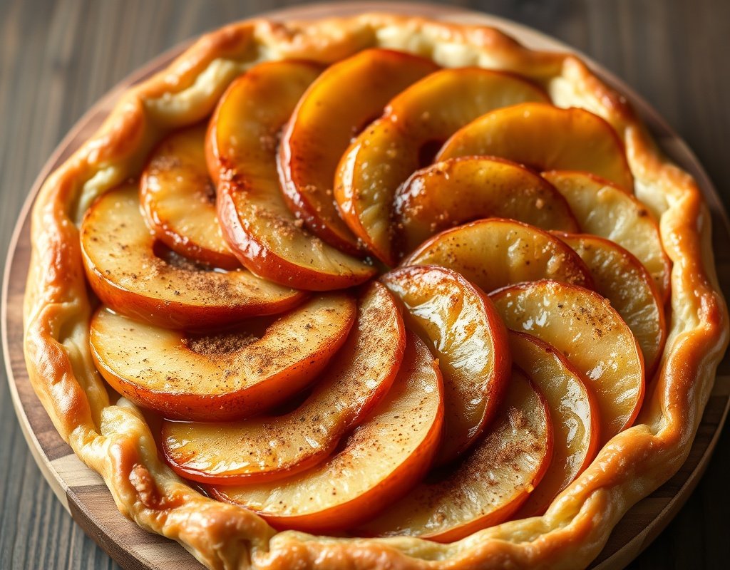 Tarte aux pommes caramélisées