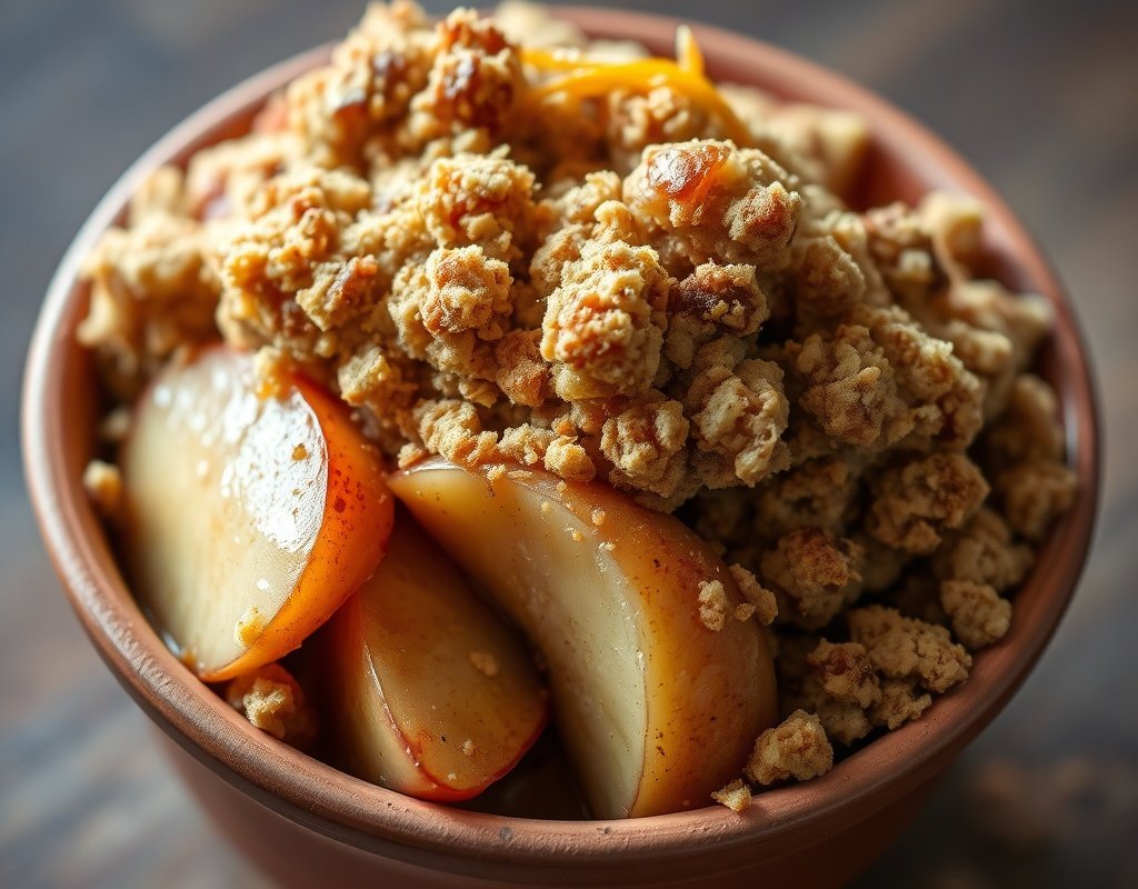 Crumble pomme-cannelle