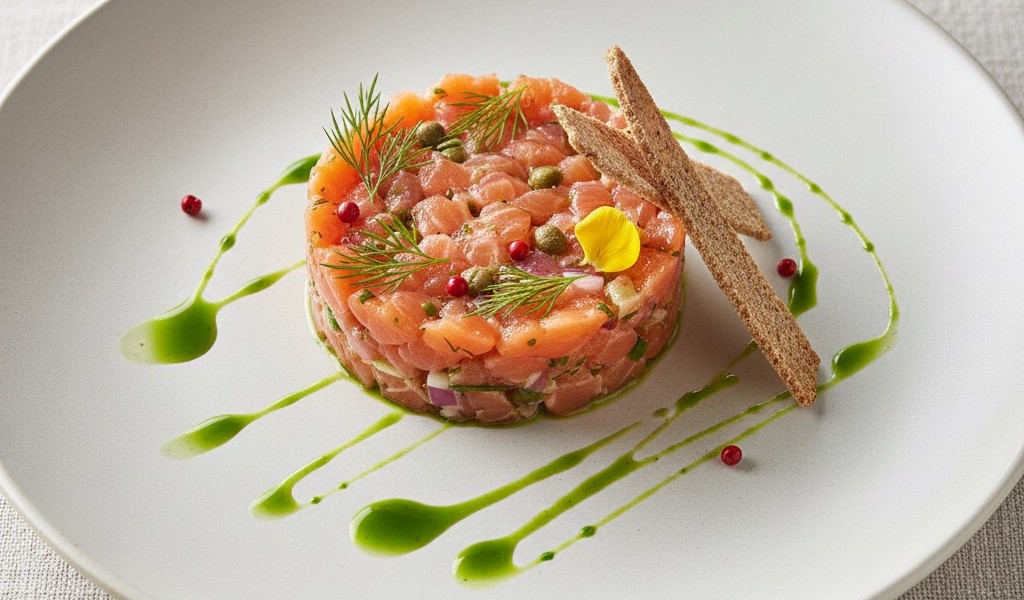 Tartare de Saumon à l'Aneth