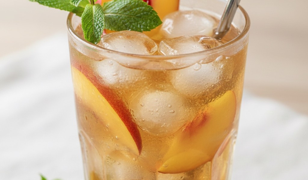 Iced Tea Pêche et Menthe
