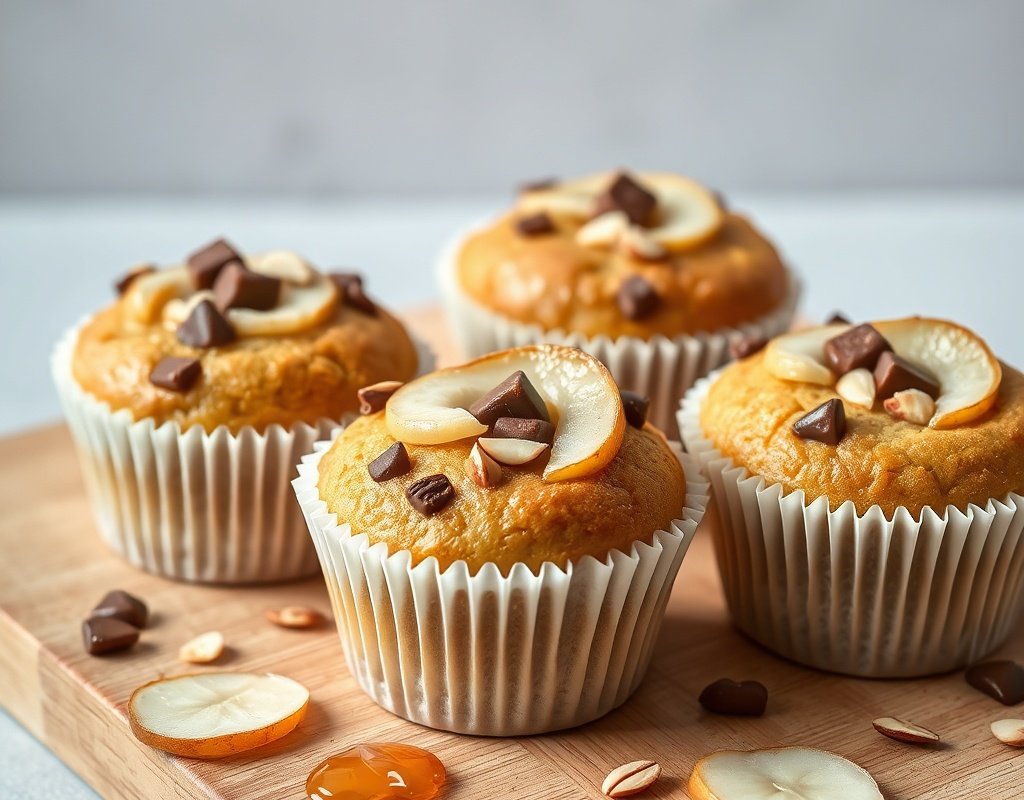 Muffins poires chocolat