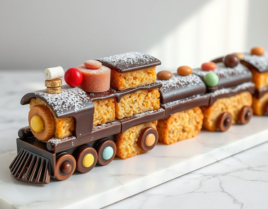 Train d'anniversaire gourmand