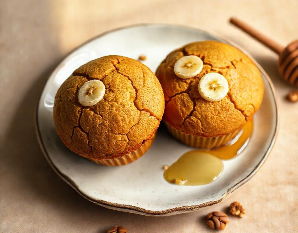 Muffins moelleux à la banane