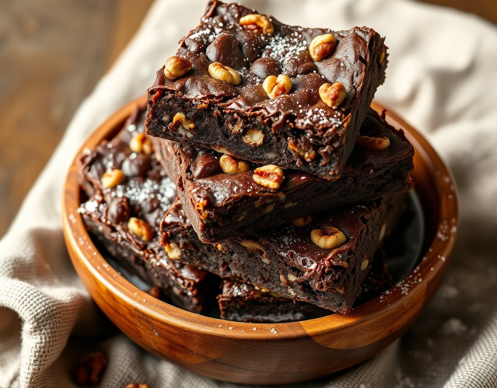 Brownies croquants aux noix