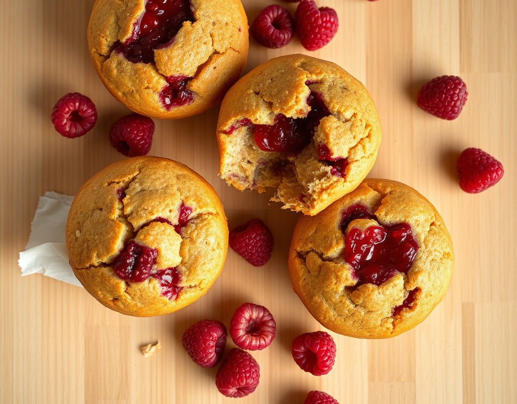 Muffins aux framboises