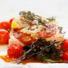 Saumon en papillote aux légumes