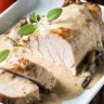 Rôti de veau aux champignons