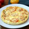Quiche tomate, jambon et chèvre