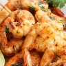 Crevettes sautées à la coriandre et piment