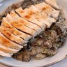 Poulet à la moutarde et aux champignons