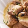 Filet mignon de porc à la moutarde et champignons