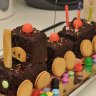 Train d'anniversaire gourmand